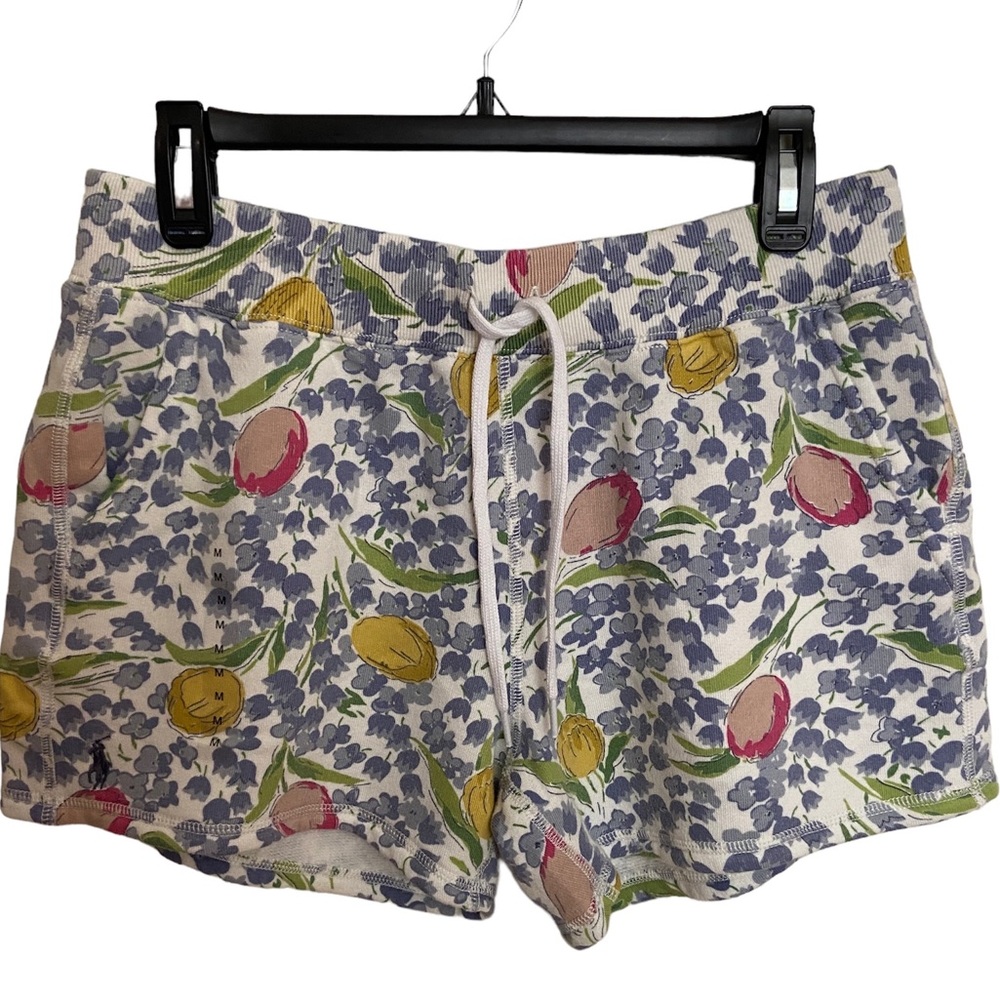Polo Ralph Lauren Blue Tulip Shorts -Size M Medium - NWT